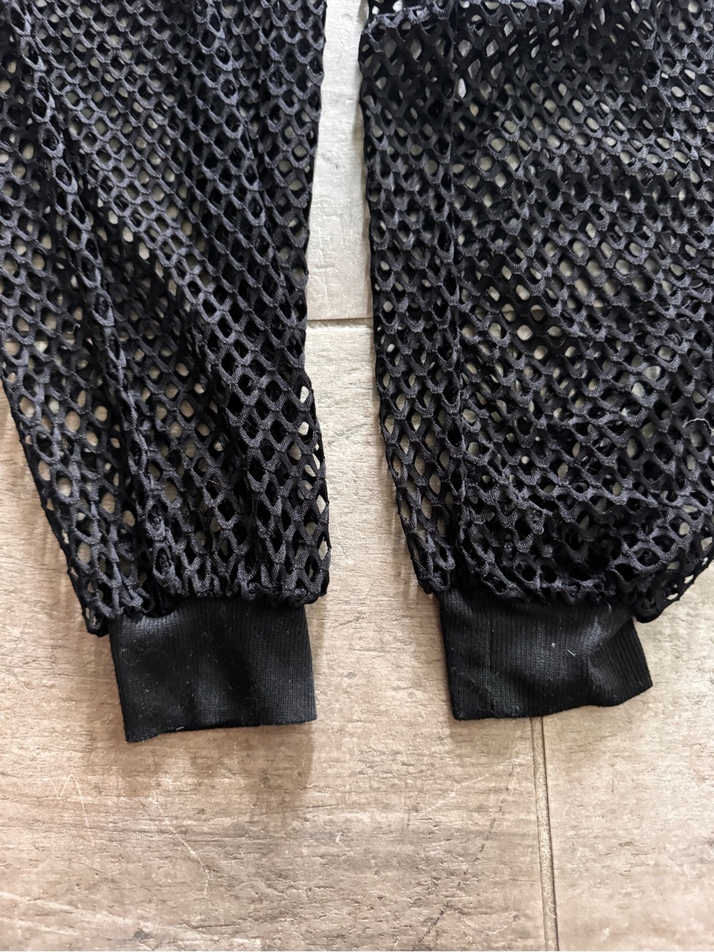 Club Exx Black Mesh Jogger Pants/Cover Up, Size M - Picture 4 of 5